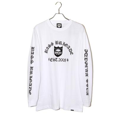 希少！限定！M！ホワイト！デプス×バスブリゲード ダブルネーム ロゴ Tシャツ 希少！限定！M！ホワイト！デプス×バスブリゲード ダブルネーム
