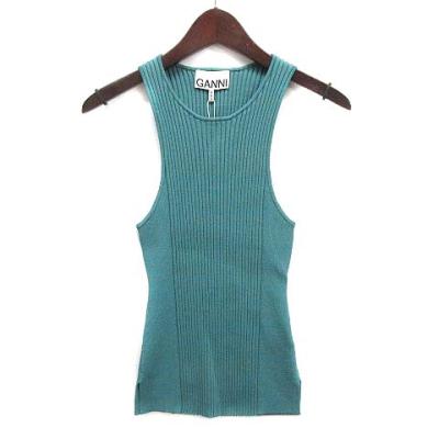 GANNI ガニー　ノースリーブ GANNI エンブロイダリー ノースリーブトップ | ピンク | FARFETCH JP