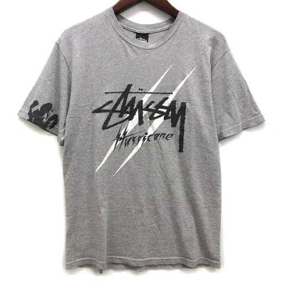 STUSSY メンズ半袖Tシャツ、カットソー（色：グレー系