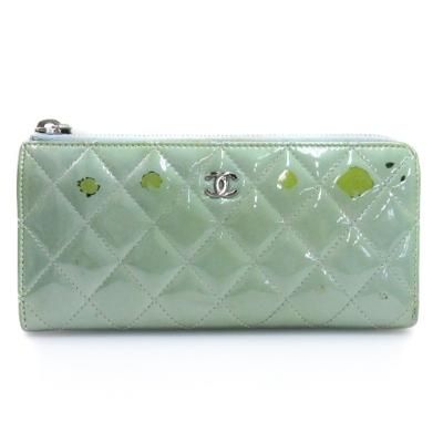 CHANELココマークエナメル長財布 CHANEL シャネル ココマーク 長財布 マトラッセ レザー ブラック