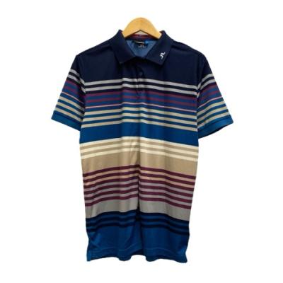 J.LINDEBERG ポロシャツ ジェイリンドバーグ　総柄ポロシャツ　サイズL J.LINDEBERG ポロシャツ J.LINDEBERG（ジェイリンドバーグ）袖