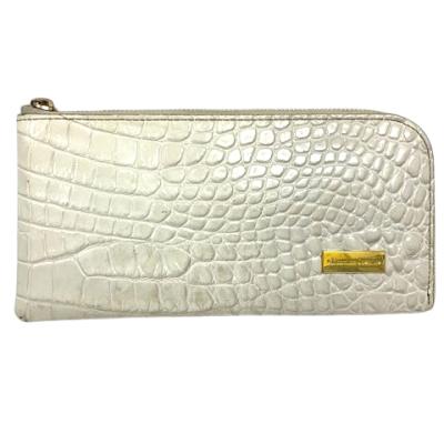 レザージュエルズ 本革クロコダイル 長財布 メジローズ クロコダイルL字型長財布 メジゴールド | すべての商品 | LEATHER