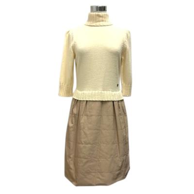 美品】エムズグレイシー ドッキングワンピース ウール キャメル