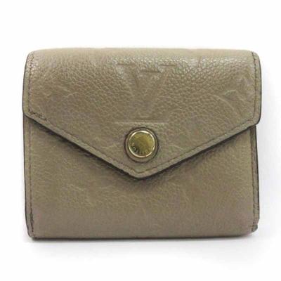 Louis Vuitton ベージュ 三つ折り財布 ヴィトン ベージュ 三つ折り財布 箱付き - メルカリ