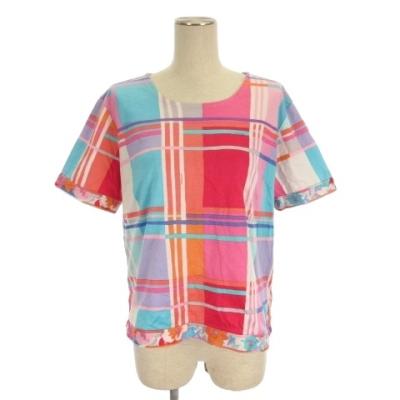 美品 LEONARD SPORT 半袖 T トップス カットソー 42 花柄 kigaeru_170248009010
