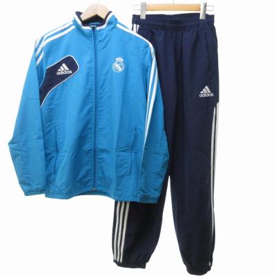 adidas ウィンドブレーカー 上下セットXLサイズ 青 新品 アディダスウインドブレーカー上下（色：ブルー系）のおすすめ