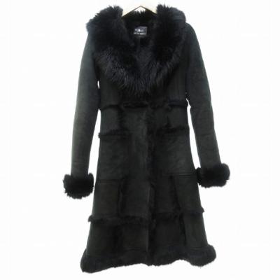 グレースコンチネンタル　リアルファー　コート　ブラック　フォックス　羊革　美品 GRACE CONTINENTAL（グレースコンチネンタル） SOLD OUT アウター