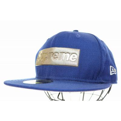 supreme ダークブルー キャップ SUPREME ダークブルー フラットビルキャップ - メルカリ