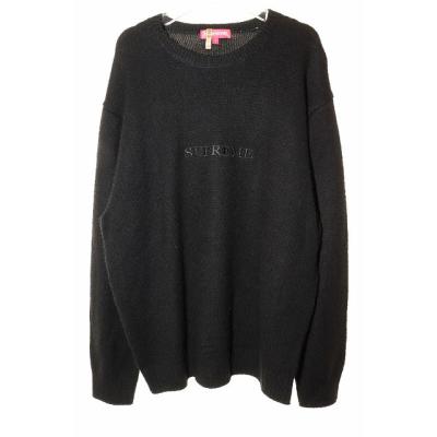 Supreme ブラック ニットセーター L Supreme NEW YORK ニット L