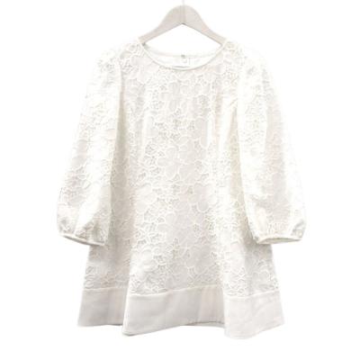 トゥービーシック TO BE CHIC シフォンフラワー刺繍 チュニック 40