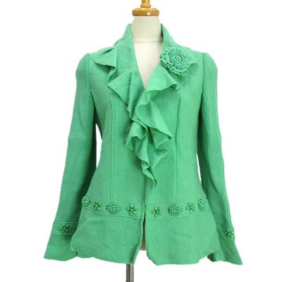 スーパービューティー♡完売！新作前立てレースフリルニットカーディガン ボレロ スーパービューティー♡完売！新作前立てレースフリルニット