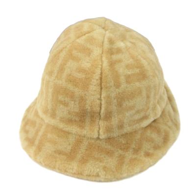 FENDI シアリングムートンキャスケット FFロゴ FENDI Brown Logo FF