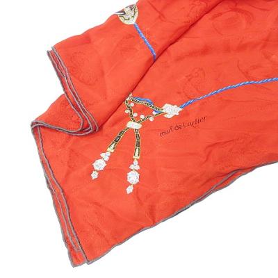 Cartier カルティエ 美品 マストライン 大判スカーフ ストール