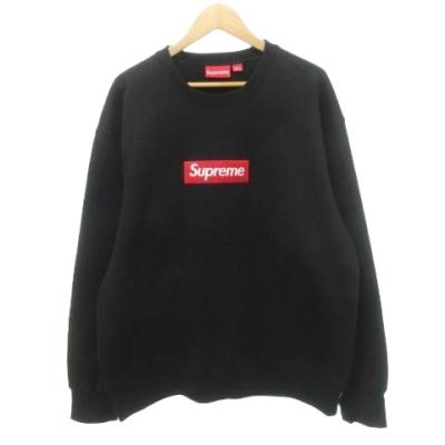 プ*ロ様 早い者勝ち　 極美品SUPREME XL トレーナー ネイビー/レッド プ*ロ様 早い者勝ち 極美品SUPREME XL トレーナー ネイビー