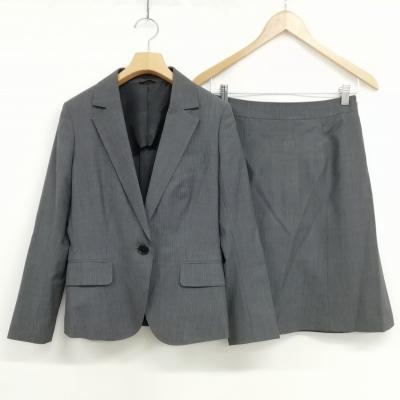 美品　スーツカンパニー　ジャケット　パンツ　スーツ　セットアップ　グレー　M L 025_t4911w1_s00.jpg
