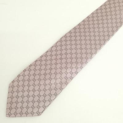 【美品】GUCCI☆GG柄　カーキ　ピンク　人気デザイン　ネクタイ a35-3.jpg
