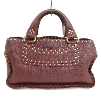 【美品】CELINE セリーヌ ブギーバッグ ピンク×レッド サークル柄 CELINE セリーヌ トートバッグ レザー ピンク ラージ トート