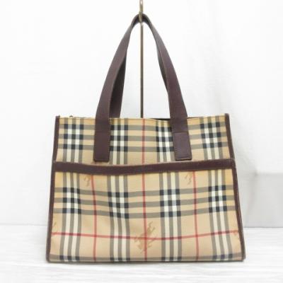 【美品】バーバーリー　トートバッグ 美品】バーバリー トートバッグ - メルカリ