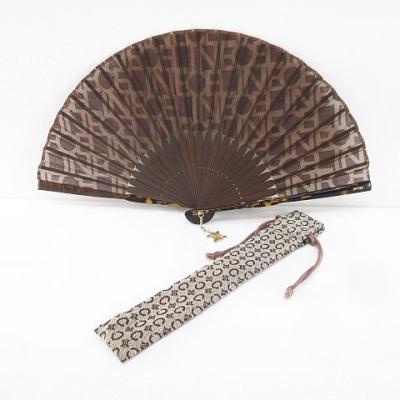 セリーヌCELINE 総ロゴ扇子センスうちわケース付き