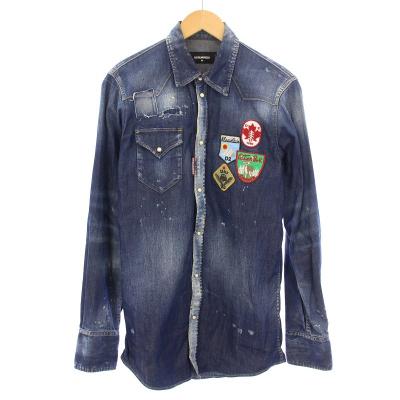 ディースクエアード デニムシャツ（42） 中古・古着通販】DSQUARED2 (ディースクエアード) 再構築