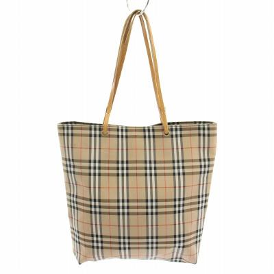 美品 バーバリーロンドン ノバチェック ナイロントートバッグ ベージュ 10071186-1.jpg