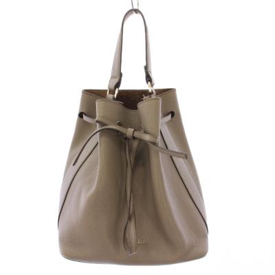 【極美品】FURLA フルラ レザー 本革製 巾着 2way ショルダーバッグ 極美品 フルラ レザー 2way ショルダーバッグ アフロディーテ ブラック