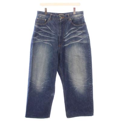 【美品】バレンシアガ ワイドデニム ミドル丈 BALENCIAGA メンズジーンズ、デニム｜ボトムス、パンツ