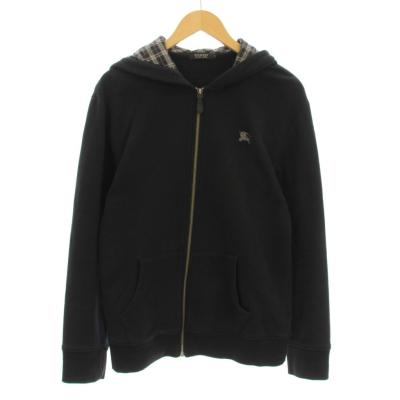 極美品■バーバリーブラックレーベル　ラビットファー付き　ジップアップパーカー BURBERRY BLACK LABEL - バーバリー ブラックレーベル パーカー