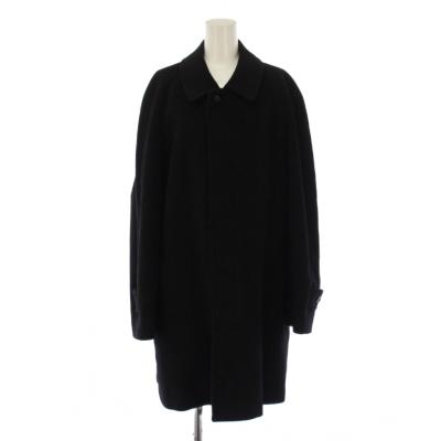 ピエールカルダン カシミヤ100%ロングコート ブラック ステンカラーコート ピエールカルダン コート（pierre cardin／レディースコート
