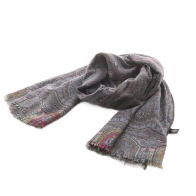 エトロ ETRO 大判 ストール 正方形 ペイズリー ウール シルク ETRO エトロ ペイズリー 大判 ストール 花柄 正方形 シルク ウール