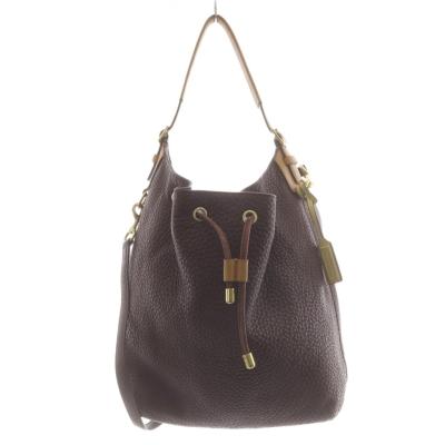 美品　COACH コーチ　ショルダーバッグ　希少カラー　レザー　巾着付き コーチ 巾着バッグのおすすめ人気商品一覧 通販 - Yahoo!ショッピング