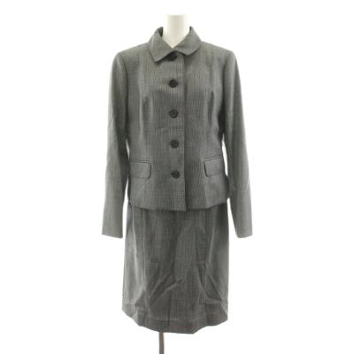 J272 美品 M バーバリーロンドン スーツ上下 グレー レディース