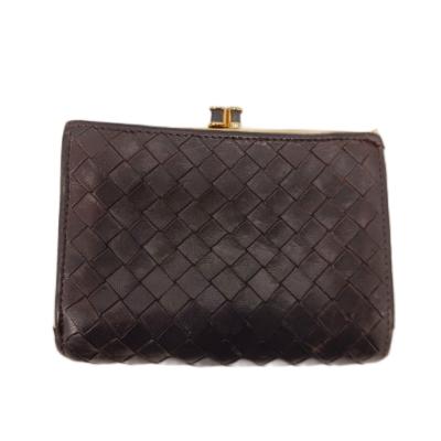 【美品】ボッテガヴェネタ　ケース　小銭入れ　イントレチャート　ブラウン BOTTEGA VENETA レディース小銭入れ、コインケース｜財布
