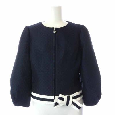 極美品 M'S GRACY ニットジャケット ダブルジップカーディガン リボン 極美品 M'S GRACY ニットジャケット ダブルジップカーディガン