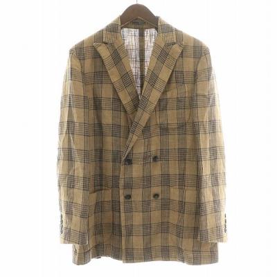LARDINI 麻テーラードジャケット ブラウン系 LARDINI - ウール ニット 2B ジャケット / ブラウン | BEKKU HOMME