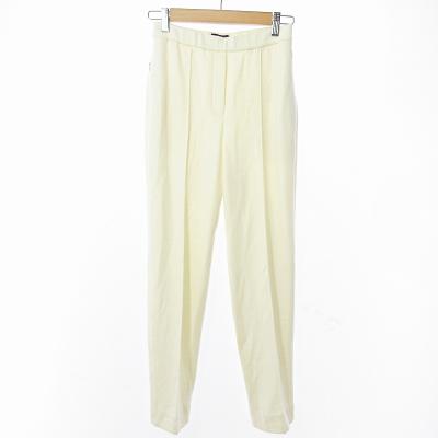 【新品】Theory ホワイト ストレートパンツ ホワイトパンツ レディース（theory）（パンツ丈タイプ：ロング