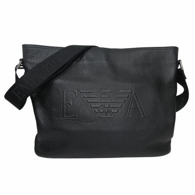 即納 EMPORIO ARMANI ダークネイビー系 メッセンジャーバッグ Emporio Armani / バックルメッセンジャーバッグ - メルカリ