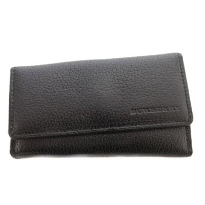 極美品 バーバリー キーケース キーホルダー レザー チェック ブラック BURBERRY バーバリー キーケース Aランク. : 質屋さのや Yahoo