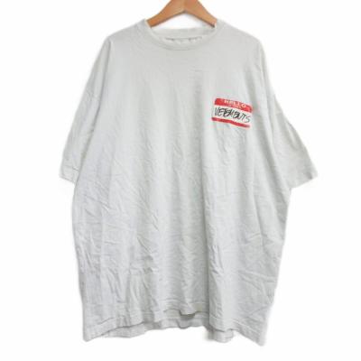 【中古】ヴェトモン ベトモン 22SS My Name Is タグプリント Tシャツ 半袖 XS 白 ホワイト UE52TR140W ☆AA★ ヴェトモン Tシャツ（メンズファッション） | ファッション のおすすめ