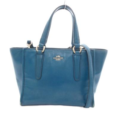 【未使用】コーチ　coach ショルダー　バッグ　タッセル　ブルー　レザー coach ショルダーバッグ（色：ブルー系）の商品一覧 通販 - Yahoo