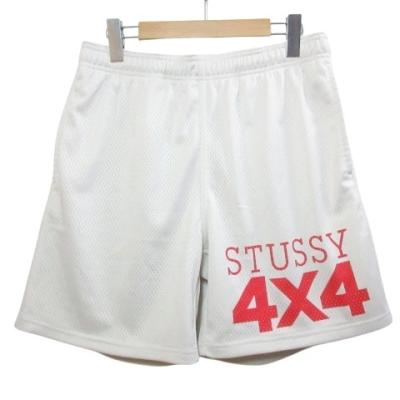 STUSSY メンズショート、ハーフパンツ（色：ホワイト系）｜ボトムス