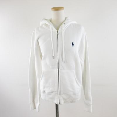 polo Ralph パーカー　ホワイト　白　現行QR 現行 QRタグ XL ポロ ラルフローレン パーカー ポニー スウェット 裏