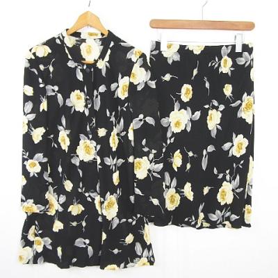 RIBONハートさまご予約品 黒ブラウス 花びらだらけ&amp;花井幸子チュニック 2026年最新】Yukiko Hanai 季節：春夏 レディース 半袖 シャツ