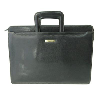 【希少】ピエールカルダン ハンドバッグ クロコ 金具 黒 Pierre Cardin】ピエールカルダン ハンドバッグ クロコダイル 黒