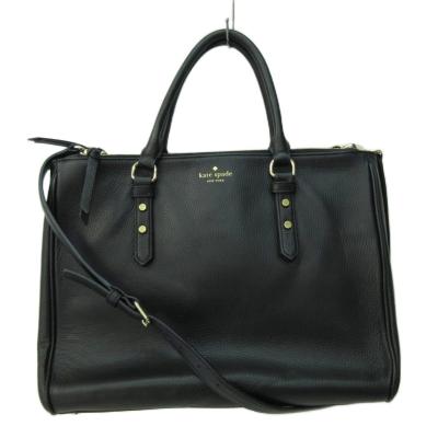 【美品】 kate spade 2way 収納多 A4 ビジネスバッグ　黒 ケイトスペード KATE SPADE バッグ トートバッグ 斜めがけ 2way