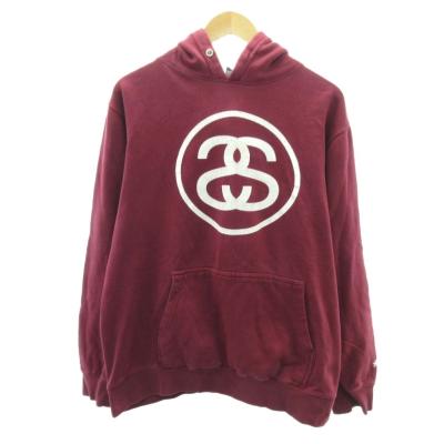 Stüssy ブラック ジップパーカー Stüssy ブラックジップパーカー Stüssy 黒 フード付きパーカー STUSSY ステューシー ST Stüssy バーガンディ フード付きパーカー