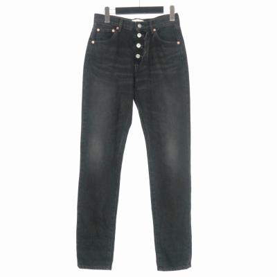 【BALENCIAGA】ブラック ミッドライズストレートジーンズ Balenciaga mid-rise straight-leg Jeans | Black | FARFETCH BN