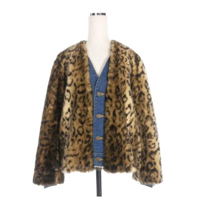 TOGA PULLA 19AW ドッキングレオパードコート カーキ トーガ プルラ