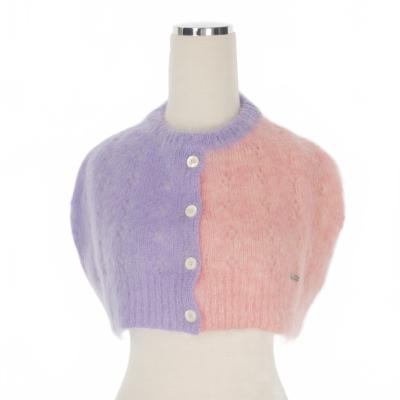 【中古】未使用品 ディースクエアード DSQUARED2 23AW Mohair Mini Cape 配色 モヘヤ ミニケープ ニット セーター XXS マルチカラー dsquared2 ニット（ファッション）のおすすめ人気商品一覧 通販