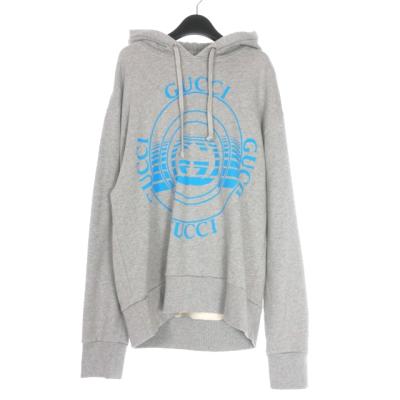GUCCI GGロゴ インターロッキングG コットンスウェットパーカー　グレー GUCCI メンズパーカー｜トップス｜ファッション おすすめ人気商品一覧